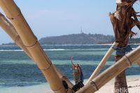 Turis yang liburan di Gili Air (Bonauli/detikTravel)