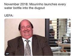 Semua pun Terbelalak dengan Aksi Banting Botol Mourinho...