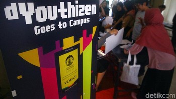 dYouthizen Goes to Campus kali ini bertema Maximize Your Device for Unlimited Cretivity, hasil kolaborasi detikcom dan Program Vokasi Universitas Indonesia, dengan disponsori oleh Honor. (Foto: Grandyos Zafna)