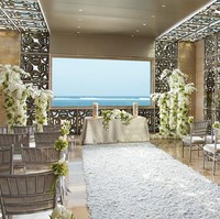 Kapel lainnya yakni Harmony, memiliki luas lebih kecil namun ditemani pesona lautan sebagai latarnya. Lokasi ini bisa disewa mulai dari US$ 3.750 atau Rp 54 juta. Foto: dok. The Mulia Bali