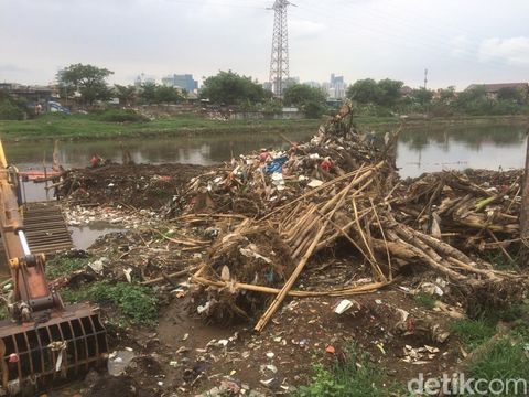 Sisa sampah yang akan diangkut