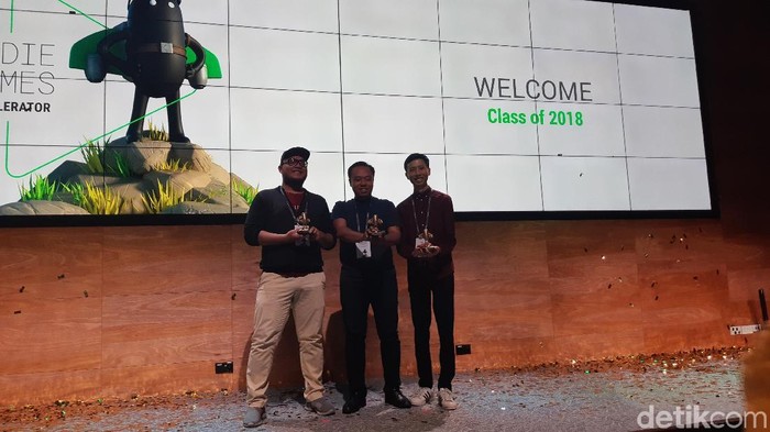 Kisah tentang keikutsertaan Niji Games Google Indie Games Accelerator (Foto: Virgina Maulita Putri/detikINET) Kisah tentang keikutsertaan Niji Games Google Indie Games Accelerator (Foto: Virgina Maulita Putri/detikINET)