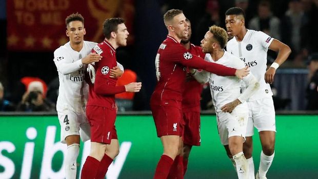 PSG beats Liverpool at the Parc des Princes.