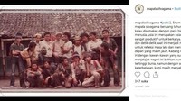 Presiden Jokowi berfoto bersama rekan-rekan mahasiswa pecinta alam (Mapala) UGM. Istimewa/Dok. Instagram Mapala Silvagama.