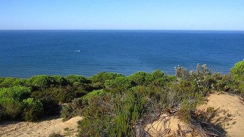 Lepas pantai di dekat Donana National Park, Spanyol, baru-baru ini diplot sebagai lokasi baru Atlantis. Foto: Getty Images