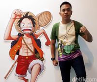 Hai Pecinta One Piece, Luffy Lagi di Singapura Nih
