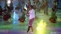 Pertunjukan seni tari dan budaya memang meriahkan peringatan HUT ke-47 Korps Pegawai Republik Indonesia (Korpri).