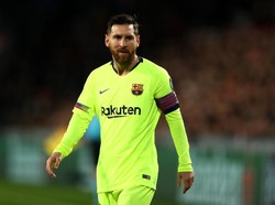 Messi kini menjadi pemain dengan jumlah gol terbanyak di Liga Champions untuk satu klub. Messi tercatat sudah menyarangkan 106 gol untuk Barca di Liga Champions. Dean Mouhtaropoulos/Getty Images.