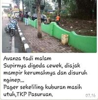 Sopir Avanza Digoda Si Manis sampai Masuk Kuburan, Benarkah?