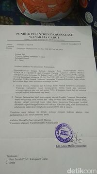 Ikut Reuni 212, Ponpes di Garut Tolak Kedatangan Ma'ruf Amin