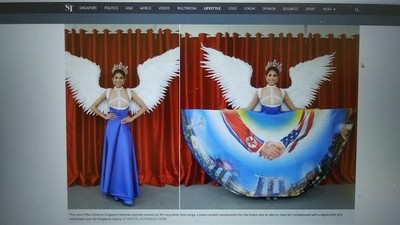 Potret Liburan Miss Singapura yang Pakai Kostum Kontroversial