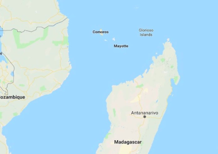 Letak kepulauan Mayotte. Foto: Google Maps Letak kepulauan Mayotte. Foto: Google Maps