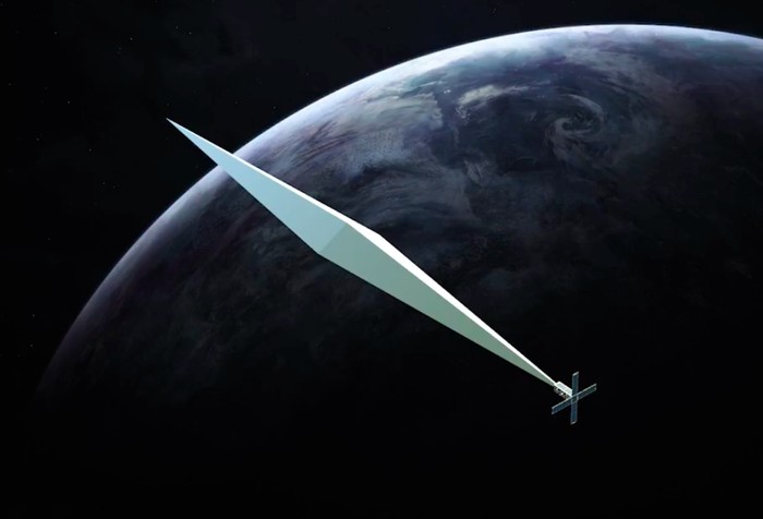 Ilustrasi Orbital Reflector di angkasa. Foto: istimewa Ilustrasi Orbital Reflector di angkasa. Foto: istimewa