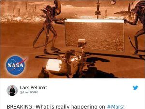 Meme Kocak Robot NASA Mendarat di Mars Didemo Alien