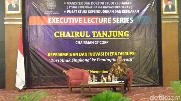 Chairul Tanjung Dorong UGM Jadi Enterpreneur University