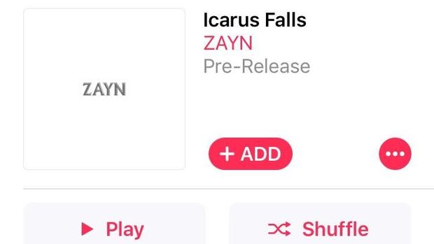 Album baru Zayn Malik di Apple Music.