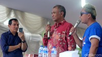 Ketua KPK, Agus Rahardjo bersama Wakil Ketua KPK Saut Situmorang pun turut hadir dan menjadi salah satu juri dalam festival Suara Anti Korupsi (Saksi) 2018.