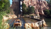Bagi pengunjung yang jalan bersama anak-anak juga bisa menikmati aneka permainan. Terdapat area Family Rides, lebih santai tapi juga seru. Buat anak yang suka tantangan bisa menaiki Road Runner Rollercoaster (Melisa Mailoa/detikTravel)  