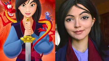 Meski berwajah eropa namun ia bisa menirukan karakter Mulan dengan wajah oriental. (Foto: Instagram/noaxaon)