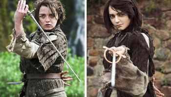 Karakter Arya Stark dari film Game of Thrones. (Foto: Instagram/noaxaon)