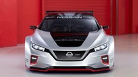 Setelah sukses dengan mobil listrik mereka Leaf EV, kini Nissan mulai pamerkan mobil balap Nissan Leaf Nismo RC. Bahkan ketangguhan mobil langsung diuji di dalam track. Foto: pool (Nissan)