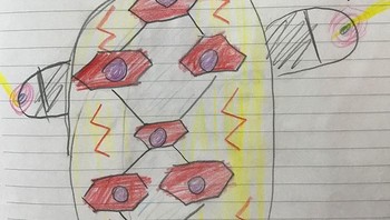 Saat menggambar, si anak diberikan kebebasan berimajinasi apa yang ingin digambar. (Foto: Instagram/thomasintokyo)