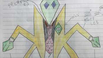 Namun Thomas melarang anaknya menggambar dalam warna hitam putih. (Foto: Instagram/thomasintokyo)