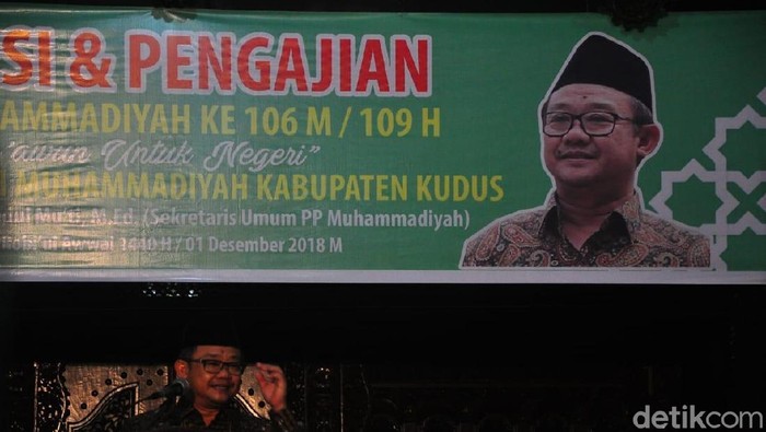 Sekum PP Muhammadiyah Abdul Muti di Kudus, Sabtu (1/12/2018).