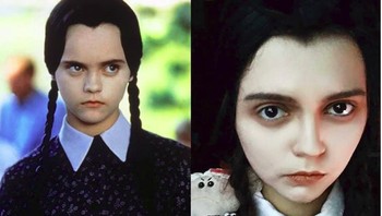 Ia selalu total untuk menirukan setiap karakter yang ia tiru. (Foto: Instagram/noaxaon)