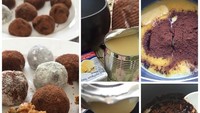 Kali ini Louise menunjukkan cara membuat chocolate truffle ala dirinya. Kata dia hanya butuh 3 bahan, kental manis, bubuk cocoa dan butter. Foto: Instagram @louiseans