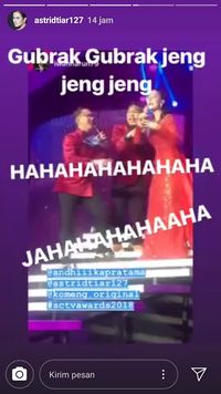Gubrak! Jatuh di Atas Panggung, Cara Ngeles Astrid Tiar Boleh Juga