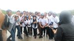 Disambut Rini, Bos BUMN Gowes di Tol Bocimi