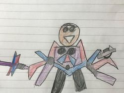 Tangan Kreatif Sang Ayah Sulap Coretan Anak Jadi Keren