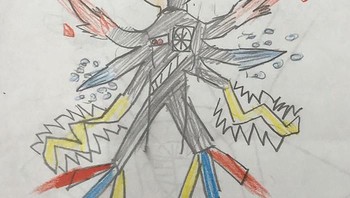 Dari gambar anaknya, Thomas mengambil tema gambar anime. (Foto: Instagram/thomasintokyo)