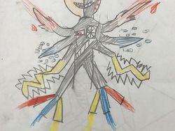 Tangan Kreatif Sang Ayah Sulap Coretan Anak Jadi Keren