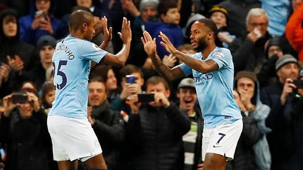 Manchester City berhasil menang mudah atas Bournemouth.