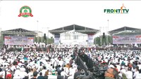 Reuni aksi 212 sudah dimulai. Massa pun sudah berdatangan dan terlihat memenuhi lokasi acara. (Foto: Penampakan peserta Reuni 212/Youtube FrontTV)