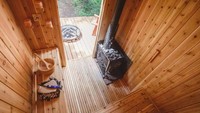 Meskipun tidak ada kamar mandi, tersedia sauna Foto: newatlas.com