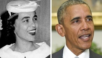 Mantan presiden AS, Barack Obama yang memiliki kembaran jenis perempuan. (Foto: Brightside)