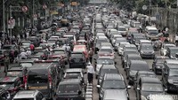 Usai acara Reuni 212, kemacetan terjadi di Jalan Medan Merdeka Timur arah Tugu Tani dan Masjid Istiqlal.