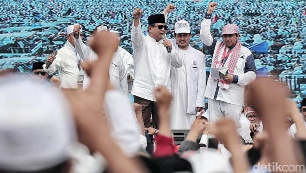 Prabowo Hadir di Reuni 212 tahun lalu