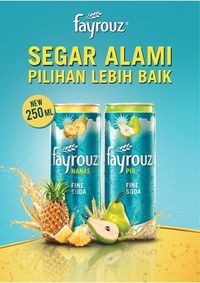 Fayrouz, Pilihan Minuman Aman bagi Kamu Penggemar Soda