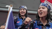 Polisi Air dan Udara (Polairud) merayakan HUT ke-68 di Mako Pol Air Baharkam, Mabes Polri, Tanjung Priok, Jakarta, Senin (3/12/2018).