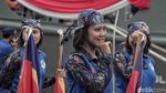 Aksi Polwan Tangguh di HUT Polairud Ke-68