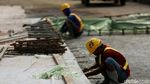 Rusak Akibat Proyek Becakayu, Jl KH Noer Ali di Bekasi Diperbaiki