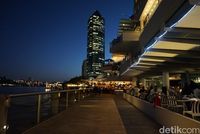 Suasana malam di Stone Bridge (Melisa/detikTravel)