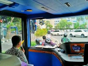 Keliling Jakarta Gratis Naik Bus Ini
