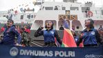 Aksi Polwan Tangguh di HUT Polairud Ke-68