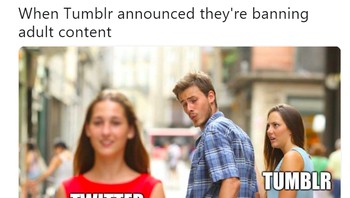 Akan lari kemana pengguna Tumblr? Tentu saja Twitter jadi tujuan pelarian. Foto: Twitter