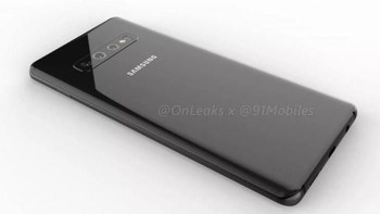 Desain kamera membuat orang penasaran karena Samsung menambah jumlah kamera di Galaxy S10. Foto: @OnLeaks x @91Mobiles